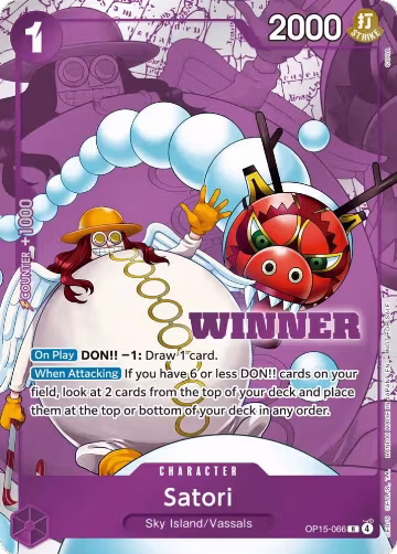 Satori (Winner Pack 2026 Vol. 4) (OP15-066), One Piece Promotion Cards — One Piece card price