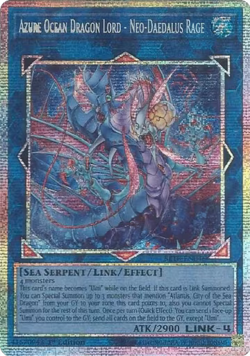 Azure Ocean Dragon Lord - Neo-Daedalus Rage (Starlight Rare) (BETB-EN046), Beyond the Brave — Yu-Gi-Oh! card price