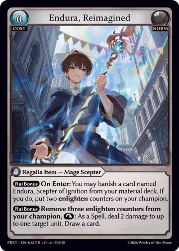 Endura, Reimagined (012), Proxia's Vault — Grand Archive card price