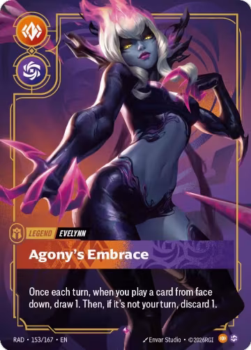 Evelynn, Agony's Embrace (153/167), Radiance — Riftbound card price