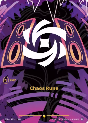 Chaos Rune (R05a) (R05a), Radiance — Riftbound card price