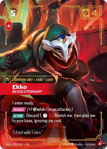 Ekko, Revolutionary (021/167), Radiance — Riftbound card price