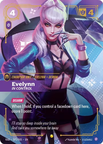 Evelynn, In Control (SP) (SP3/005), Radiance — Riftbound card price