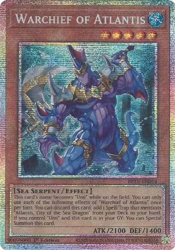 Warchief of Atlantis (Starlight Rare) (BETB-EN014), Beyond the Brave — Yu-Gi-Oh! card price