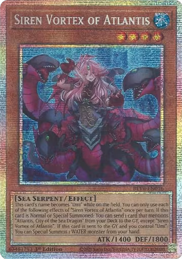Siren Vortex of Atlantis (Starlight Rare) (BETB-EN016), Beyond the Brave — Yu-Gi-Oh! card price