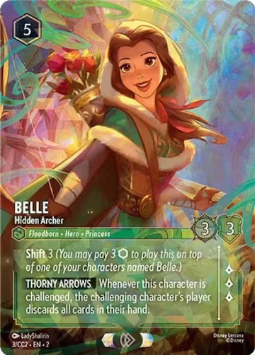 Belle - Hidden Archer (3), Disney Lorcana Promo Cards — Lorcana card price