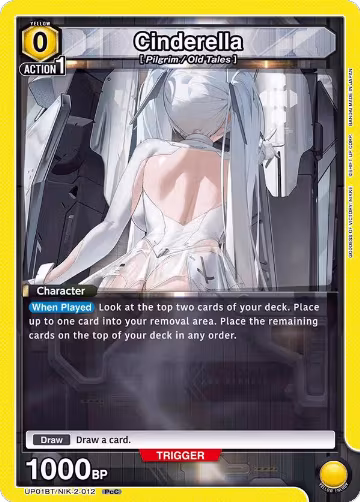 Cinderella (012) (UP01BT/NIK-2-012), GODDESS OF VICTORY: NIKKE Precious Booster — Union Arena card price