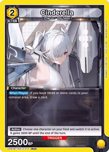Cinderella (013) (UP01BT/NIK-2-013), GODDESS OF VICTORY: NIKKE Precious Booster — Union Arena card price