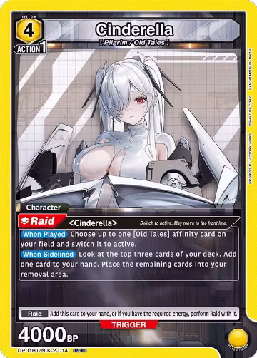 Cinderella (014) (UP01BT/NIK-2-014), GODDESS OF VICTORY: NIKKE Precious Booster — Union Arena card price