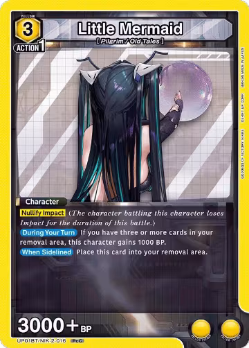 Little Mermaid (016) (UP01BT/NIK-2-016), GODDESS OF VICTORY: NIKKE Precious Booster — Union Arena card price