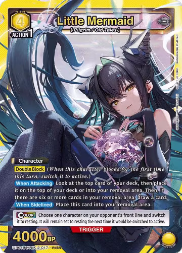 Little Mermaid (017) (UP01BT/NIK-2-017), GODDESS OF VICTORY: NIKKE Precious Booster — Union Arena card price
