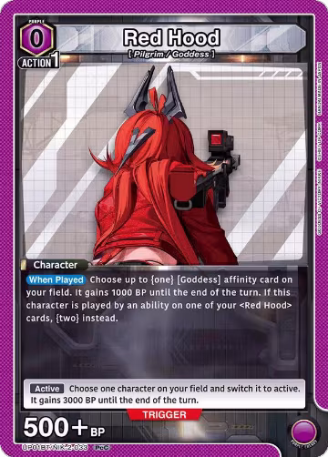 Red Hood (033) (UP01BT/NIK-2-033), GODDESS OF VICTORY: NIKKE Precious Booster — Union Arena card price