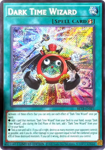 Dark Time Wizard (Secret Rare) (BETB-ENSP1), Beyond the Brave — Yu-Gi-Oh! card price