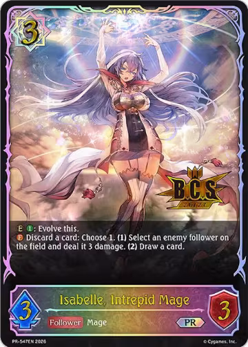 Isabelle, Intrepid Mage (PR-547EN), Shadowverse: Evolve Promo Cards — Shadowverse card price