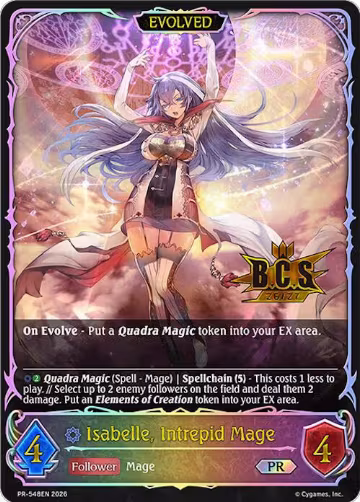Isabelle, Intrepid Mage (Evolved) (PR-548EN), Shadowverse: Evolve Promo Cards — Shadowverse card price