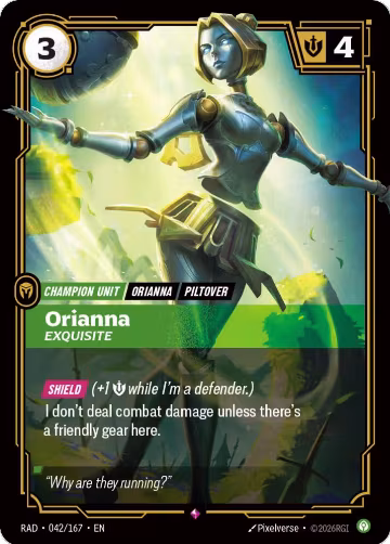 Orianna, Exquisite (042/167), Radiance — Riftbound card price