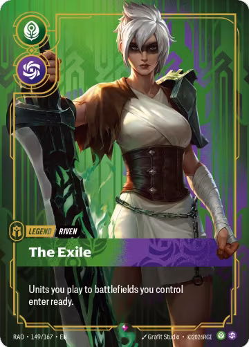 Riven, The Exile (149/167), Radiance — Riftbound card price
