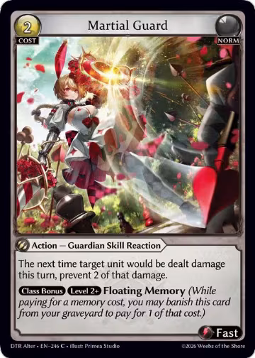 Martial Guard (246), Distorted Reflections Alter Edition — Grand Archive card price