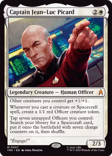 Captain Jean-Luc Picard (7), Star Trek — Magic card price