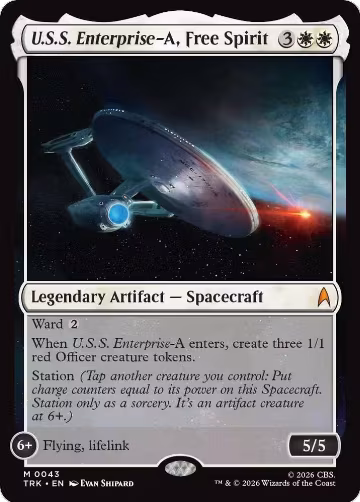 U.S.S. Enterprise-A, Free Spirit (43), Star Trek — Magic card price