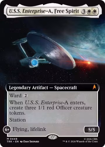U.S.S. Enterprise-A, Free Spirit (Extended Art) (448), Star Trek — Magic card price