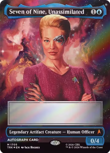Seven of Nine, Unassimilated (Borderless) (Signed) (1705), Star Trek — Magic card price