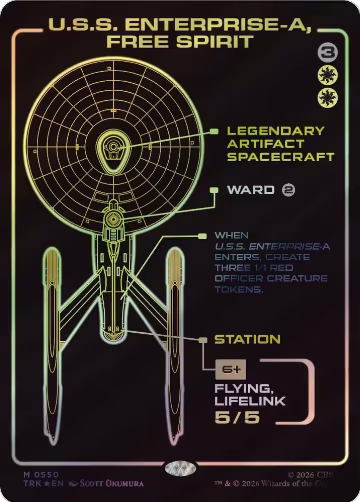 U.S.S. Enterprise-A, Free Spirit (Showcase) (550), Star Trek — Magic card price