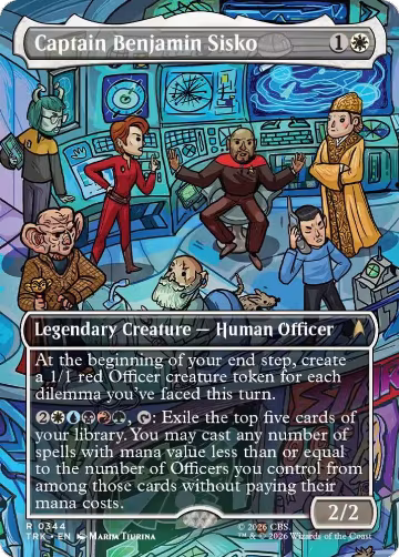 Captain Benjamin Sisko (Borderless) (344), Star Trek — Magic card price