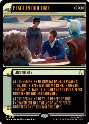 Peace in Our Time (Showcase) (367), Star Trek — Magic card price