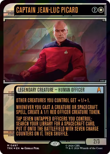 Captain Jean-Luc Picard (Showcase) (Surge Foil) (497), Star Trek — Magic card price