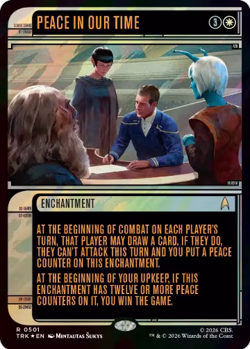 Peace in Our Time (Showcase) (Surge Foil) (501), Star Trek — Magic card price