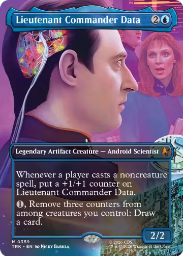 Lieutenant Commander Data (Borderless) (359), Star Trek — Magic card price