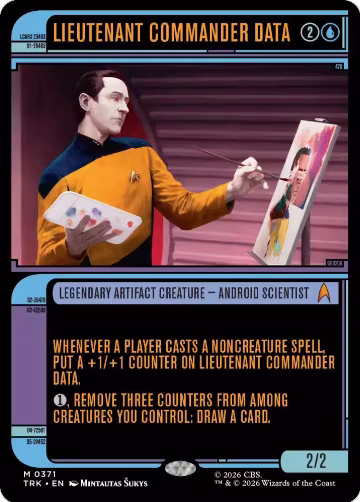 Lieutenant Commander Data (Showcase) (371), Star Trek — Magic card price