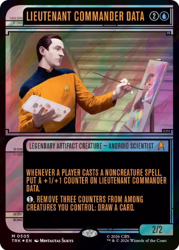 Lieutenant Commander Data (Showcase) (Surge Foil) (505), Star Trek — Magic card price