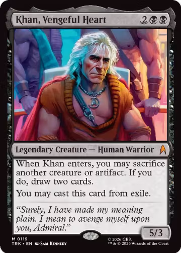 Khan, Vengeful Heart (119), Star Trek — Magic card price