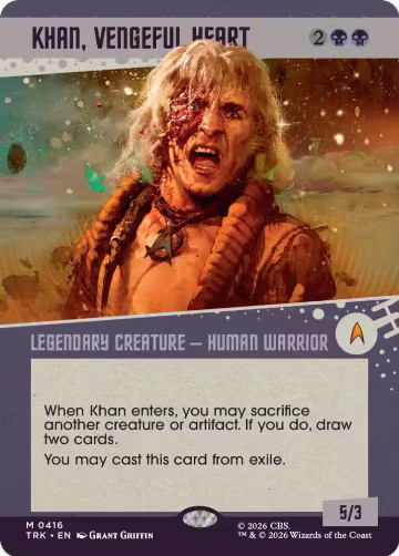 Khan, Vengeful Heart (Showcase) (416), Star Trek — Magic card price
