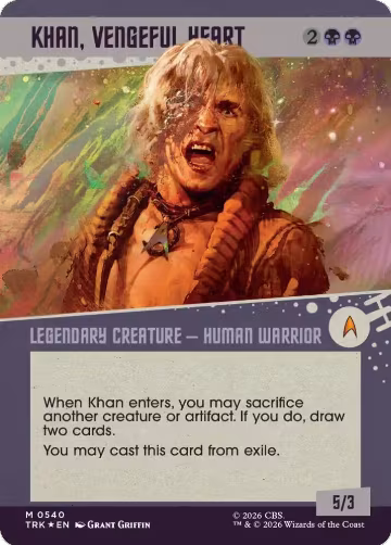 Khan, Vengeful Heart (Showcase) (Surge Foil) (540), Star Trek — Magic card price