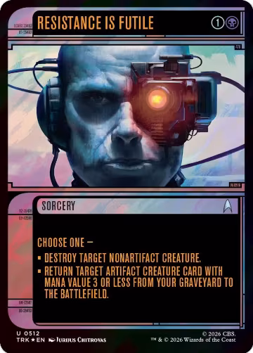 Resistance Is Futile (Showcase) (Surge Foil) (512), Star Trek — Magic card price