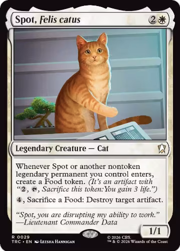 Spot, Felis catus (29), Commander: Star Trek — Magic card price