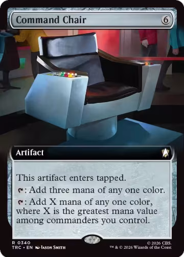 Command Chair (Extended Art) (340), Commander: Star Trek — Magic card price