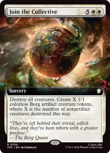 Join the Collective (Extended Art) (226), Commander: Star Trek — Magic card price
