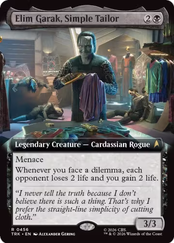 Elim Garak, Simple Tailor (Extended Art) (456), Star Trek — Magic card price