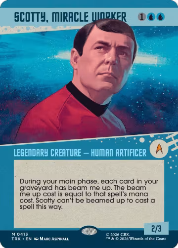 Scotty, Miracle Worker (Showcase) (413), Star Trek — Magic card price