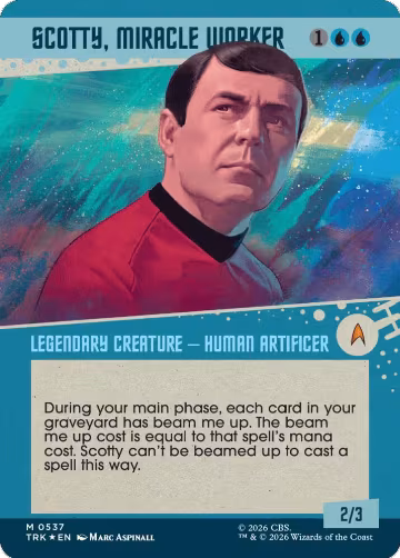 Scotty, Miracle Worker (Showcase) (Surge Foil) (537), Star Trek — Magic card price