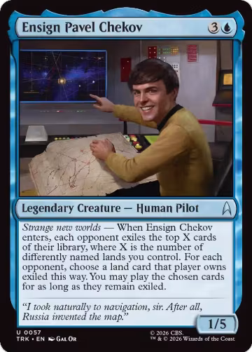 Ensign Pavel Chekov (57), Star Trek — Magic card price