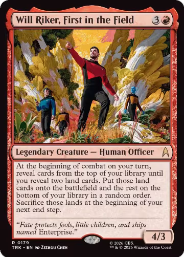 Will Riker, First in the Field (179), Star Trek — Magic card price