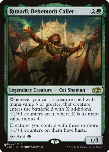 Runadi, Behemoth Caller (44), The List Reprints — Magic card price