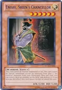 Enishi, Shien's Chancellor (Red) (DL12-EN009), Duelist League Promo — Yu-Gi-Oh! card price