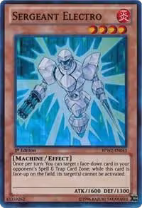 Sergeant Electro (BPW2-EN043), Battle Pack 2: War of the Giants Round 2 — Yu-Gi-Oh! card price