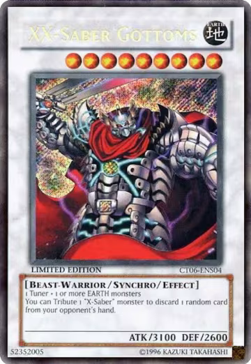 XX-Saber Gottoms (CT06-ENS04), 2009 Collectors Tin — Yu-Gi-Oh! card price